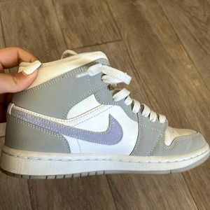 wmns air jordan 1 mid wolf grey aluminum